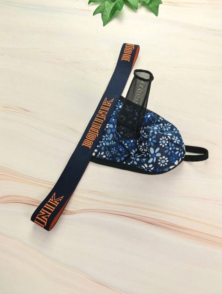 Midnight Bloom Mesh Thong